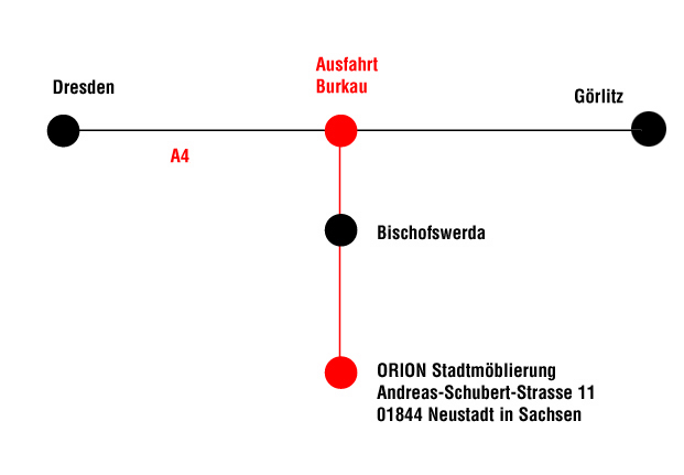 Anfahrt Stadtmöblierung Anfahrt Stadtmöblierung