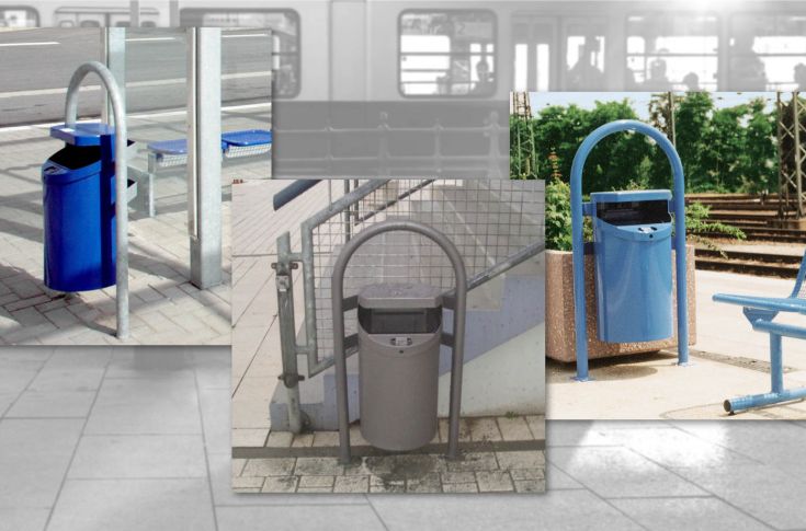 RONDO 50 RONDO 50 Abfallbehälter – Kompakte Lösung mit durchdachter Funktionalität und Ascher