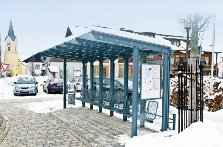 CONTURA CONTURA Wartehalle – Robuste Stahlkonstruktion mit anpassbarem Design für optimalen Wetterschutz