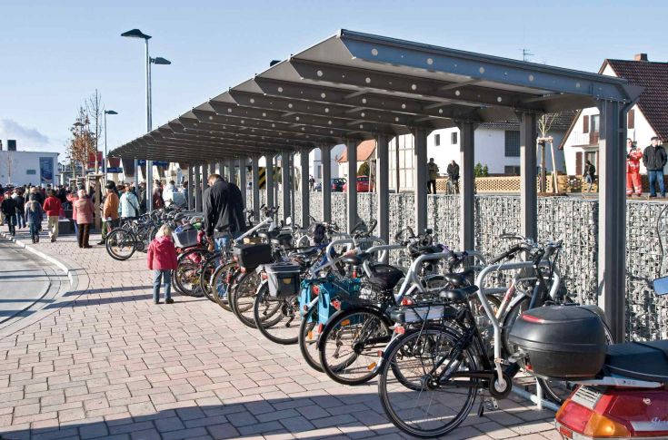 CONTURA CONTURA Fahrradüberdachung – Robuste Formstahlkonstruktion mit individuell anpassbarer Dacheindeckung