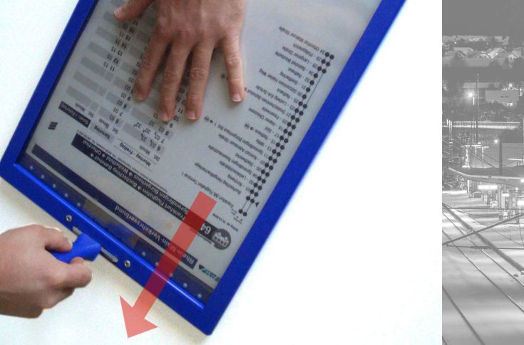 FAHRPLANKASTEN Haltestellenschild FAHRPLANKASTEN