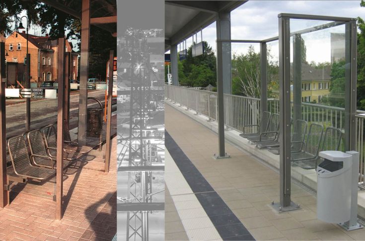 FAHRGASTZONEN FAHRGASTZONEN Zubehör – Modular anpassbare Elemente für Fahrgastunterstände