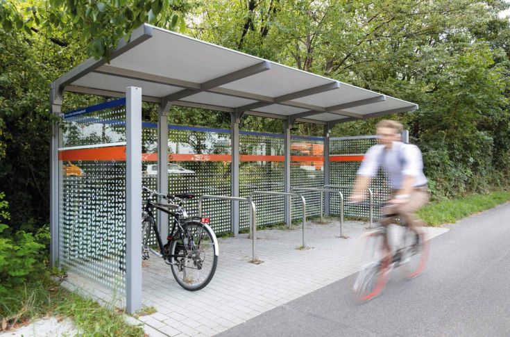 TRAMSTOP TRAMSTOP Fahrradüberdachung – Stabile und wettergeschützte Abstellmöglichkeit für den öffentlichen Raum